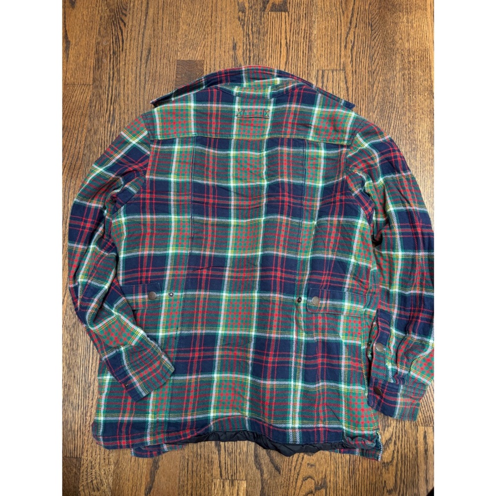 Duluth Trading Co Flannel Chore Jacket S Red Plaid Quilted Cabincore Rustic - Picture 8 of 8